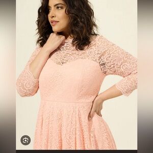 Torrid Lace Mauve Midi Dress